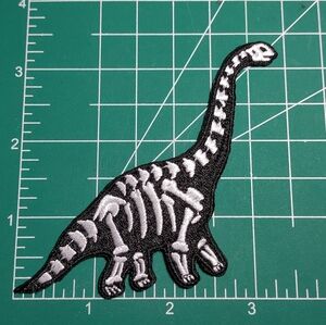 2/$10 Dinosaur Skeleton Embroidered Patch